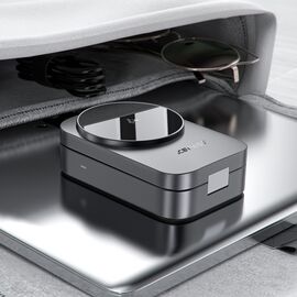 Acefast E22 3-in-1 Wireless Inductive Charging Station, MagSafe Compatible - Gray