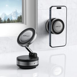 Acefast E30 Magnetic Dashboard/Windshield Suction Cup Holder - Black