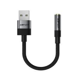 Acefast J13 USB-A to 3.5mm mini jack adapter - black