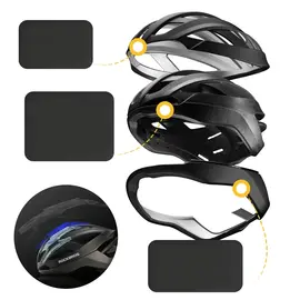 Universal cycling helmet Lingzhe LK-69 size L black 58-62 cm