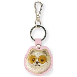 Etui Nimmy Glasses Cool and Cute Dog na lokalizator - różowe