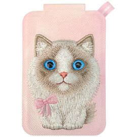 Portfel Magnetyczny Nimmy New Big-Eye Cute Pets 2.0 Cat ze stojakiem na telefon - różowe