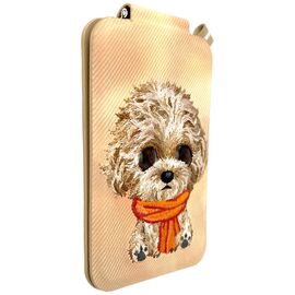 Portfel Magnetyczny Nimmy New Big-Eye Cute Pets 2.0 Dog ze stojakiem na telefon - brązowy