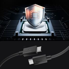 Kabel Spigen Essential EB6015CC USB-C 60W 150 cm - czarny