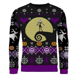 Nightmare Before Christmas Christmas Sweater 8-bit Size M