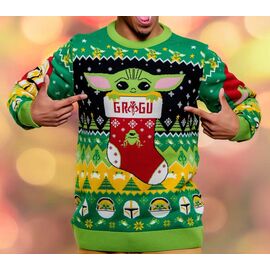 Star Wars Christmas Sweater Baby Yoda Size XL