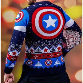 Captain America Christmas Sweater Size XS
