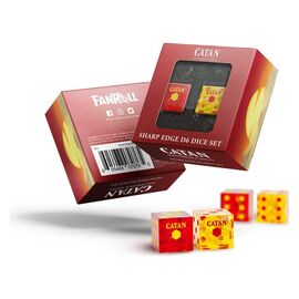 Catan Dice Set D6 Sharp Edge Resin