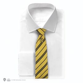 Harry Potter - Hufflepuff - Deluxe Tie with metal pin / Fan Shop and Merchandise