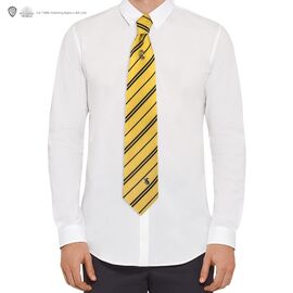 Harry Potter - Hufflepuff - Deluxe Tie with metal pin / Fan Shop and Merchandise