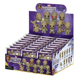 Marvel Groot 3D PVC Bag Clips Series 1 Blind Bag Display (24)