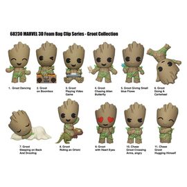 Marvel Groot 3D PVC Bag Clips Series 1 Blind Bag Display (24)
