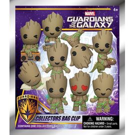 Marvel Groot 3D PVC Bag Clips Series 1 Blind Bag Display (24)