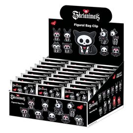 Skelanimals 3D PVC Bag Clips Series 1 Blind Bag Display (24)