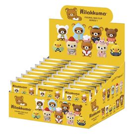 Rilakkuma 3D PVC Bag Clips Series 1 Blind Bag Display (24)