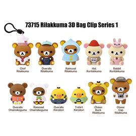 Rilakkuma 3D PVC Bag Clips Series 1 Blind Bag Display (24)