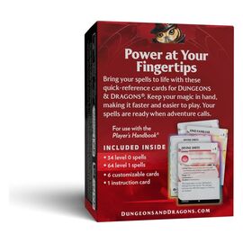 Dungeons & Dragons RPG Reference Cards: Spells (Levels 0-1) *English Version*