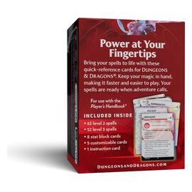 Dungeons & Dragons RPG Reference Cards: Spells (Levels 2-3) *English Version*