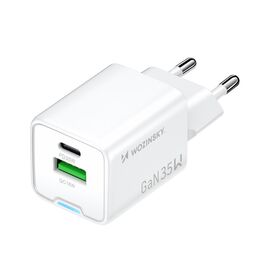 Wozinsky WWC-35W GaN USB-A + USB-C Wall Charger - White