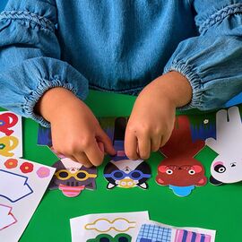 Kikkerland - Animal Dress-Up Stickers (KID63-F) / Toys