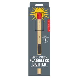 Kikkerland - Matchstick Flameless Lighter - 8 x 0.5 x 0.5 / Gadgets