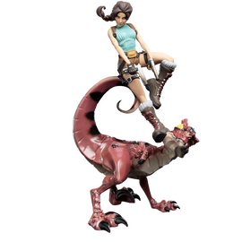 Weta Workshop - Tomb Raider - Lara Croft & Raptor Figure (Mini Epics) / Fan Shop and Merchandise