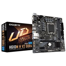GIGABYTE H610M H V2 DDR4 Motherboard - Supports Intel Core 14th CPUs, 6+1+1 Hybrid Digital VRM, up to 3200MHz DDR4 (OC), 1xPCIe 3.0 M.2, GbE LAN, USB 3.2 Gen 1
