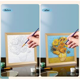 Resin DIY 3D Painting - Sunflower -  34x34cm