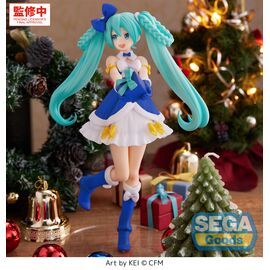 HATSUNE MIKU - Saphire Christmas - Figure High Premium 21cm