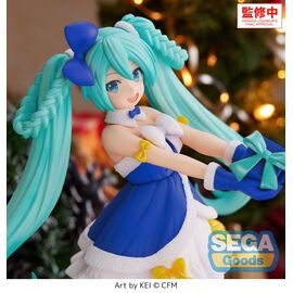 HATSUNE MIKU - Saphire Christmas - Figure High Premium 21cm