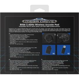 Retro-Bit - SEGA MD 2.4G BIG6 Gamepad / Nintendo Switch