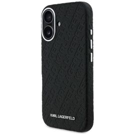 Karl Lagerfeld FW Stamped Karl MagSafe iPhone 16 Case - Black