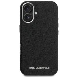 Karl Lagerfeld FW Stamped Karl MagSafe iPhone 16 Case - Black