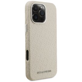Karl Lagerfeld FW Stamped Karl MagSafe Case for iPhone 16 Pro - Beige