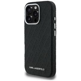 Karl Lagerfeld FW Stamped Karl MagSafe Case for iPhone 16 Pro - Black