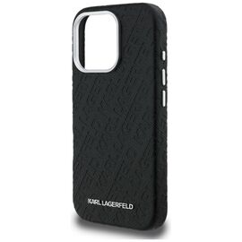 Karl Lagerfeld FW Stamped Karl MagSafe Case for iPhone 16 Pro - Black