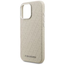 Karl Lagerfeld FW Stamped Karl MagSafe Case for iPhone 16 Pro Max - Beige