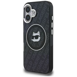 Karl Lagerfeld IML Choupette Head Logo MagSafe Case for iPhone 16 - Black