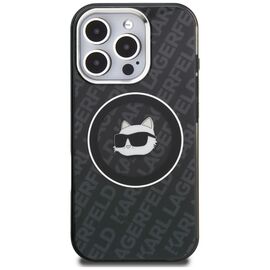 Karl Lagerfeld IML Choupette Head Logo MagSafe Case for iPhone 16 Pro - Black