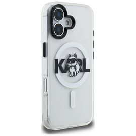 Karl Lagerfeld IML Choupette Sketch Logo MagSafe iPhone 16 Case - Clear