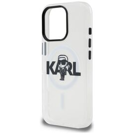 Karl Lagerfeld IML Karl Sketch Logo MagSafe Case for iPhone 16 Pro Max - Clear