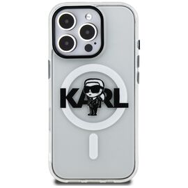 Karl Lagerfeld IML Karl Sketch Logo MagSafe Case for iPhone 16 Pro - Clear