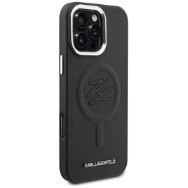 Karl Lagerfeld Embossed Ring Initials MagSafe Case for Samsung Galaxy S26 - Black