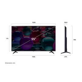 LG UHD AI 55UA73003LA TV 139.7 cm (55") 4K Ultra HD Smart TV Wi-Fi Black