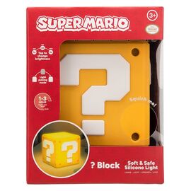 Super Mario SquishyGlo Silicon Light Question Block Rechargeable 13 cm
