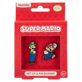 Super Mario Pin Badge 2-Pack