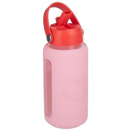 Sanrio Glass Water Bottle Hello Kitty with Sleeve