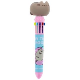 Pusheen Multi Colour Pen Spinny By The Pool Blue