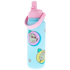 Pusheen Water Bottle Flip Top By The Pool Blue
