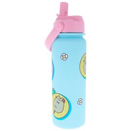 Pusheen Water Bottle Flip Top By The Pool Blue